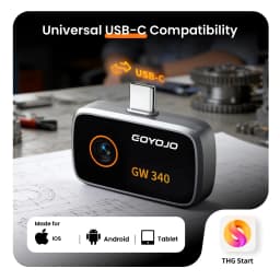 GOYOJO Thermal Imaging Camera for Android/iphone 15/16/17 iOS Series 192x192 IR Resolution– Water Leak Detection HVAC Electrical Plumbing, Automotive Repair, Home Inspection, DIY-USB-C Infrared Imager -4°F~752°F GW340 GW192A