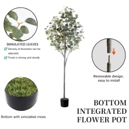 Artificial Eucalyptus Tree-Decoration For Halloween,Christmas,Wedding & Living Room. Bedroom, Office Desk, Modern Space & Events