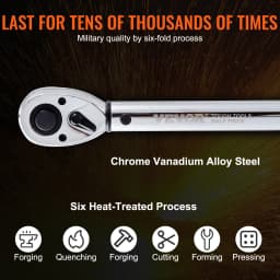 SucceBuy 1/2 inch Mechanical Torque Wrench Set Precision Pointer Hand Tools Torque Wrench Mechanical Car Repair Tool