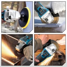YOFIDRA 125mm M14 Brushless Angle Grinder Cutting Machine Cordless Electric Angle Grinder Power Tools for Makita 21V Battery Pin