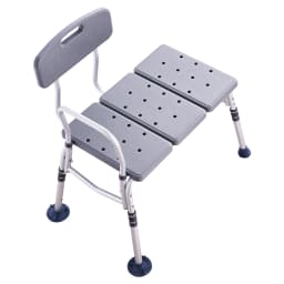 SucceBuy Tub Transfer Bench for Bathtub Shower Seats Lightweight Shower Bench with Non-Slip Bath Seats with Backrest and Armrest