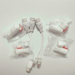 1 to 2 Adapter Network Splitter Poe Switch Connector Rj45 Outdoor Waterproof One Wire Dual Purpose Poe Synthesizer Separator