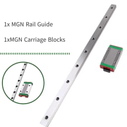 MGN9 MGN12 MGN15 Miniature Linear Rail Slide 100 - 1000mm MGN Linear Guide + MGN9H MGN12H MGN15H Carriage Block CNC 3D Printer