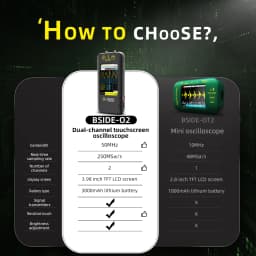 NEW Touch Screen Digital Oscilloscope+Signal Generator Dual Channel Bandwidth: 50MHz Sampling Rate: 250MSa/s 3.98 inch TFT