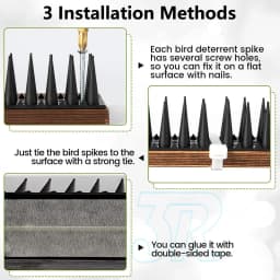 Lambu 12x Anti Bird Spikes Human Cat Mouse Pest Control Spiked Fence Deterrent