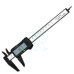 Electronic Digital Vernier Caliper Micrometer Gauge Carbon Fiber150mm 6'' Inch
