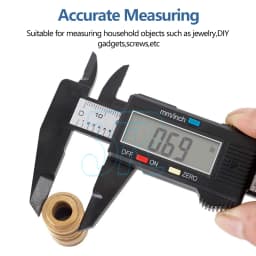 Electronic Digital Vernier Caliper Micrometer Gauge Carbon Fiber150mm 6'' Inch