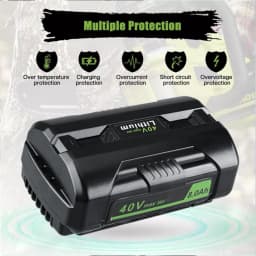 1/2/4Pcs 8.0Ah OP4050 Replace for Ryobi OP4026 OP4030 OP4040 OP4060 Compatible with Cordless Tool 36v/40v MAX Li-on Battery Pin