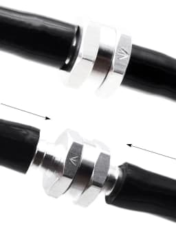 2PCS 12mm Aluminum One-way Non-return Check Valve Fuel Water Gas/Air Vacuum