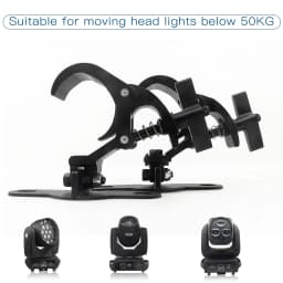 A Pair of Aluminum Light Hooks Safety Load 50KG LED Moving Head Light Hook Stage Light Truss Spring Hook Light Hook