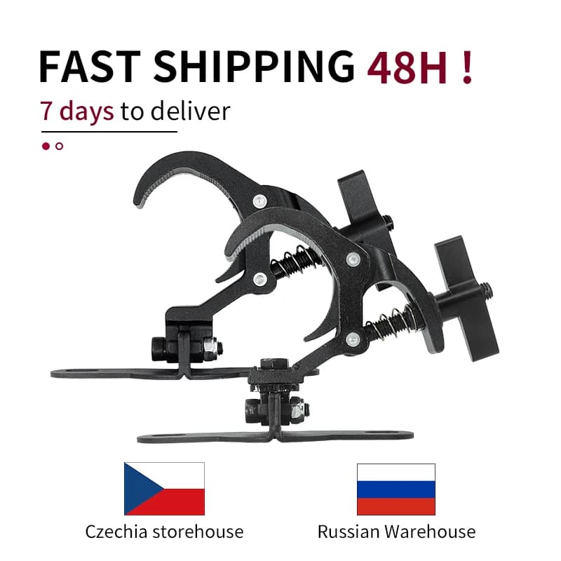 A Pair of Aluminum Light Hooks Safety Load 50KG LED Moving Head Light Hook Stage Light Truss Spring Hook Light Hook