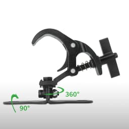 A Pair of Aluminum Light Hooks Safety Load 50KG LED Moving Head Light Hook Stage Light Truss Spring Hook Light Hook