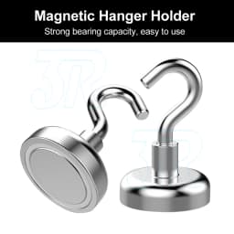 6x 12Lb Magnet Hanging Hooks Rare Earth Neodymium Strong Magnetic Hanger Holder