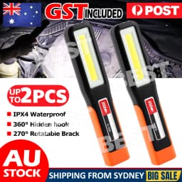 1/2 Pcs Rechargeable LED Magnetic Work Light Cordless COB Inspection Lamp Torch