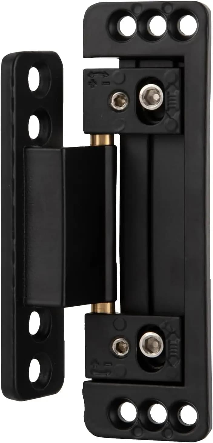 Door Hinges, Pack of 2, Adjustable Concealed Door Hinges, Object Door Hinges, Ultra Thin Hidden Hinges, Heavy Duty, Zinc Alloy