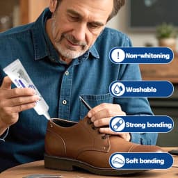 60ml Super Strong Shoe-Repairing Adhesive Waterproof Fast Cure Elastic Bond Universal Sealant Extreme Weather Shoe Glue Repair