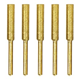 5 PCS Diamond Coated Cylinder Head Grinding Bit 4/4.8/5.5mm Chainsaw Sharpener Stone File Chain Saw Sharpening Grinding Tools