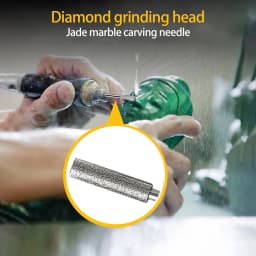 5 PCS Diamond Coated Cylinder Head Grinding Bit 4/4.8/5.5mm Chainsaw Sharpener Stone File Chain Saw Sharpening Grinding Tools