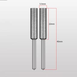 5 PCS Diamond Coated Cylinder Head Grinding Bit 4/4.8/5.5mm Chainsaw Sharpener Stone File Chain Saw Sharpening Grinding Tools