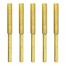 5 PCS Diamond Coated Cylinder Head Grinding Bit 4/4.8/5.5mm Chainsaw Sharpener Stone File Chain Saw Sharpening Grinding Tools