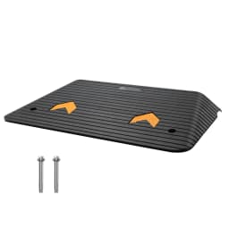 SucceBuy Multi Size Driveway Curb Ramps Portable Non-Slip Lightweight Rubber Threshold Car Ramp for Wheelchair Scooter
