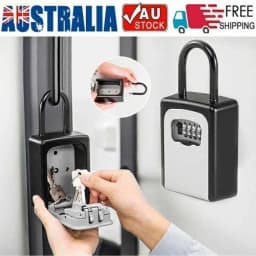 Key Safe Box Lock Storage Combination Padlock Security Home Outdoor Airbnb Inn🔒