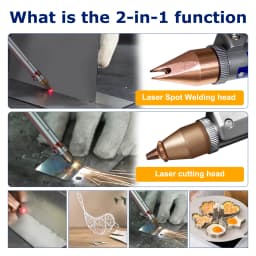 Fast Ship 600W Spot Laser Welder QCW 300-600W Jewelry Welding Cutting Machine for 0.3mm-1.5mm Metal Sheet Precision Thin Welder