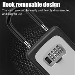PORIYA Key Safe Box Lock Storage Combination Padlock Security Home Outdoor Airbnb Inn🔒
