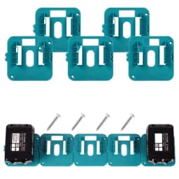5PCS Battery Holder for Makita 18V Li-ion Battery Tools Machine Holder Storage Rack Wall Mount for BL1860 BL1850(No Battery)