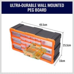 HORUSDY 22 Drawers Storage Cabinet Tool Box Bin Chest Case Plastic Organiser