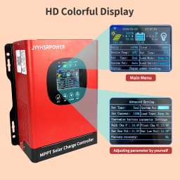 120A 80A 60A MPPT Solar Charge Controller 230VDC Solar Panel Regulator Support 12-96V Battery With Built In WIFI APP Monitor