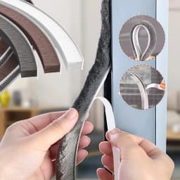 5/10M New Home Windproof Tape Sealing Strip Pile Weatherstrip Home Door Window Sound Insulation Dust Strip Weather Stripping