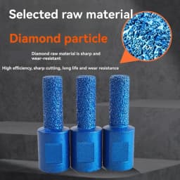 3PCS M10 Thread Brazed Milling Cutter High-Quality Diamond Drill Bit For Tile Marble Glass Drill Cutting
