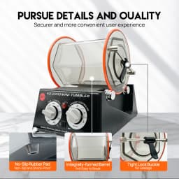 3/5KG Rotary Tumbler Surface Polisher Jewelry Drum Polishing Gem DIY Tumbler Finish Machine