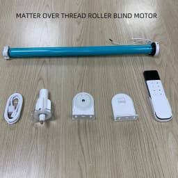 Matter Over Thread Battery Roller Blind Motor For 37mm 38mm Tube Support Homekit Google Home Smartthings Alexa App Smart Home