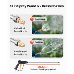 SucceBuy Industrial Concrete Sprayer StainlessSteel Heavy Duty Tri-Poxy Pump Sprayers Brass Nozzles for Construction Lawn&Garden