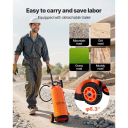 SucceBuy Industrial Concrete Sprayer StainlessSteel Heavy Duty Tri-Poxy Pump Sprayers Brass Nozzles for Construction Lawn&Garden
