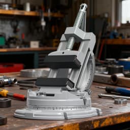 Allsome 3" Swivel-Base Tilting Vise, Milling Machine Vise, 3 Way (Swivel,Tilting,Angle Vice) Milling Vice for Drill Press