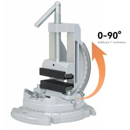 Allsome 3" Swivel-Base Tilting Vise, Milling Machine Vise, 3 Way (Swivel,Tilting,Angle Vice) Milling Vice for Drill Press