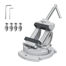 Allsome 3" Swivel-Base Tilting Vise, Milling Machine Vise, 3 Way (Swivel,Tilting,Angle Vice) Milling Vice for Drill Press