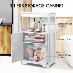 Maxkon Freestanding Bathroom Cabinet Storage Shelf Organiser Stand Waterproof Cupboard
