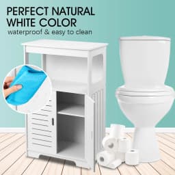Maxkon Freestanding Bathroom Cabinet Storage Shelf Organiser Stand Waterproof Cupboard