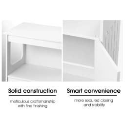 Maxkon Freestanding Bathroom Cabinet Storage Shelf Organiser Stand Waterproof Cupboard