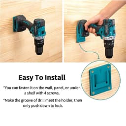 10X Power Tool Bracket For Bosch/Makita 18V Battery Machine Holder Storage Rack
