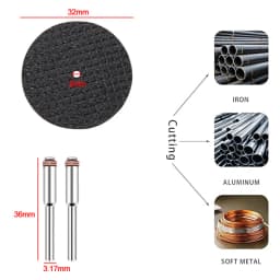 31pc Cutting Discs HSS Circular Saw Mini Drill Rotary Tool Multi-Size Blades for Cutting Metal, Wood, Stone, PVC