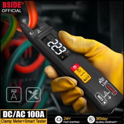 BSIDE U0 Fork Clamp Meter New Digital Multimeter DC AC Current 100A T-RMS OpenJaw Electrical Tester Multifunction Ammeter