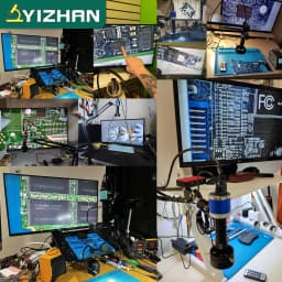 YIZHAN Full 4K Microscopio Digital Electronic Welding Microscope 48MP HDMI USB Camera 60FPS 1/2.8" Sensor 150x Telephoto Lens