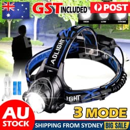 LED Headlamp Rechargeable Headlight Light Head Torch Lamp Flashlight