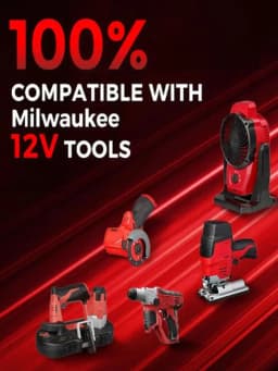 1/2/4Pack M12 8.0Ah 12V Lithium-ion Battery Replace for Milwaukee 48-11-2420 48-11-2411 48-11-2440 Cordless Tools Battery pin