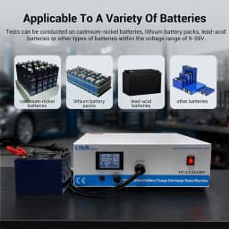 Heltec 9–99V 20A/40A Multi-Function Electronic Load Battery Tester for 18650,LiFePO4&Lead-Acid Batteries for EV/Battery Repair